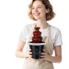 MINI Chocolate Fountain Machine Electric Chocolate Fondue Fountain Machine Stainless Steel for Chocolate Candy Butter Cheese-5