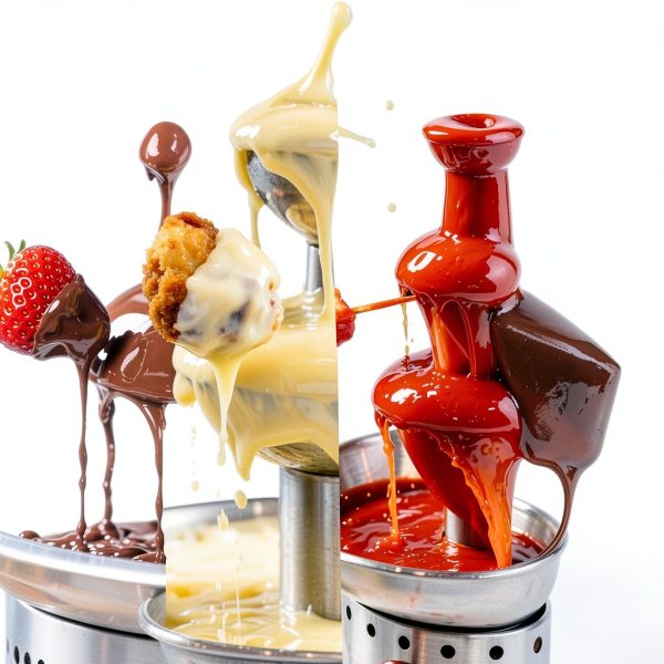 3 Tier Electric Chocolate Fountain 13oz Stainless Steel Tower 400ml-5