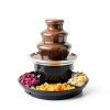 Chocolate Fountain CHNWOD 3-Tier Black 18.5in Height-2
